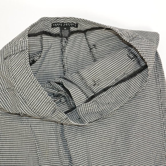 Larry Levine Gingham Knee Shorts, Short Capri Pants - Picture 3 of 5